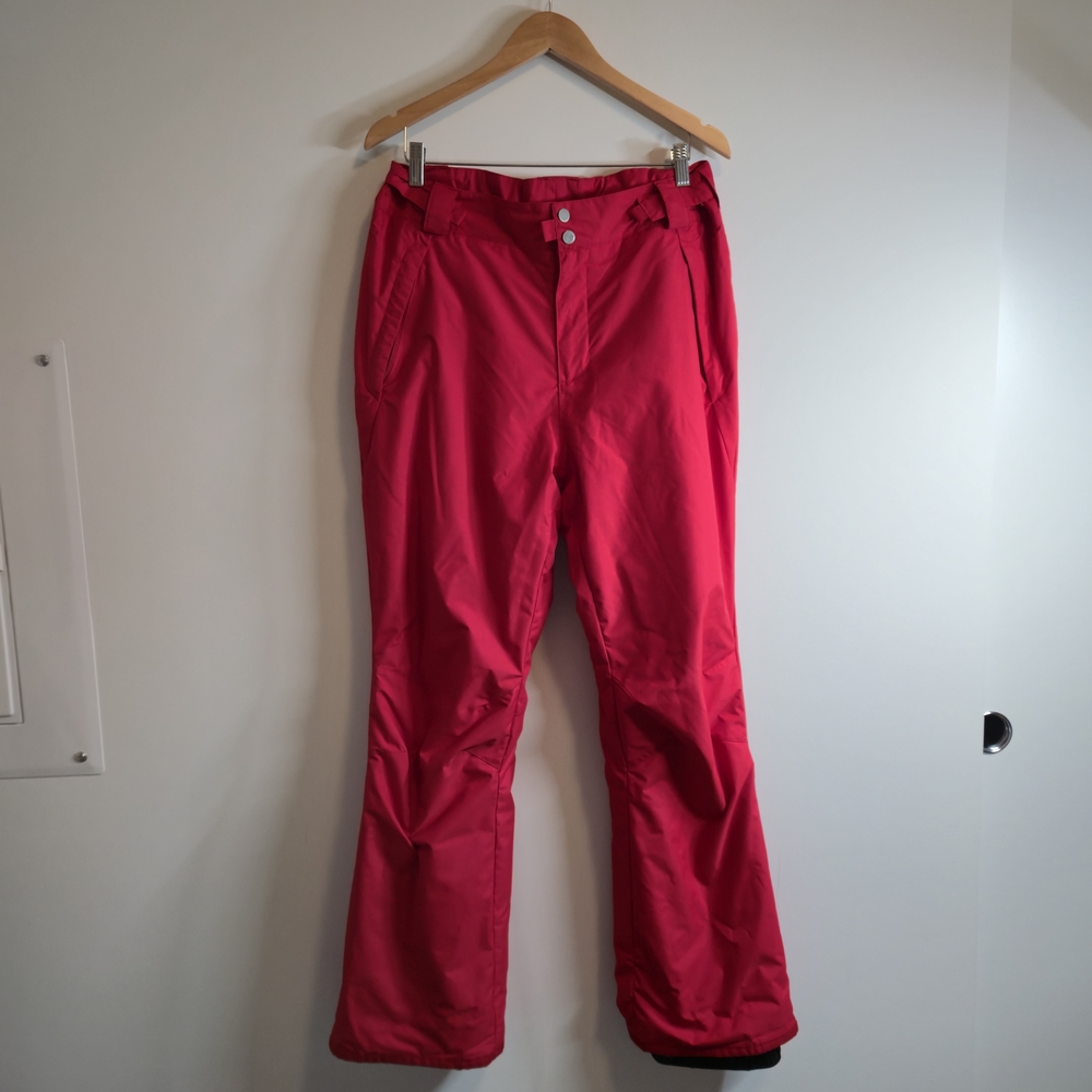 Columbia Red Ski Snow Pants Size M Omni Tech